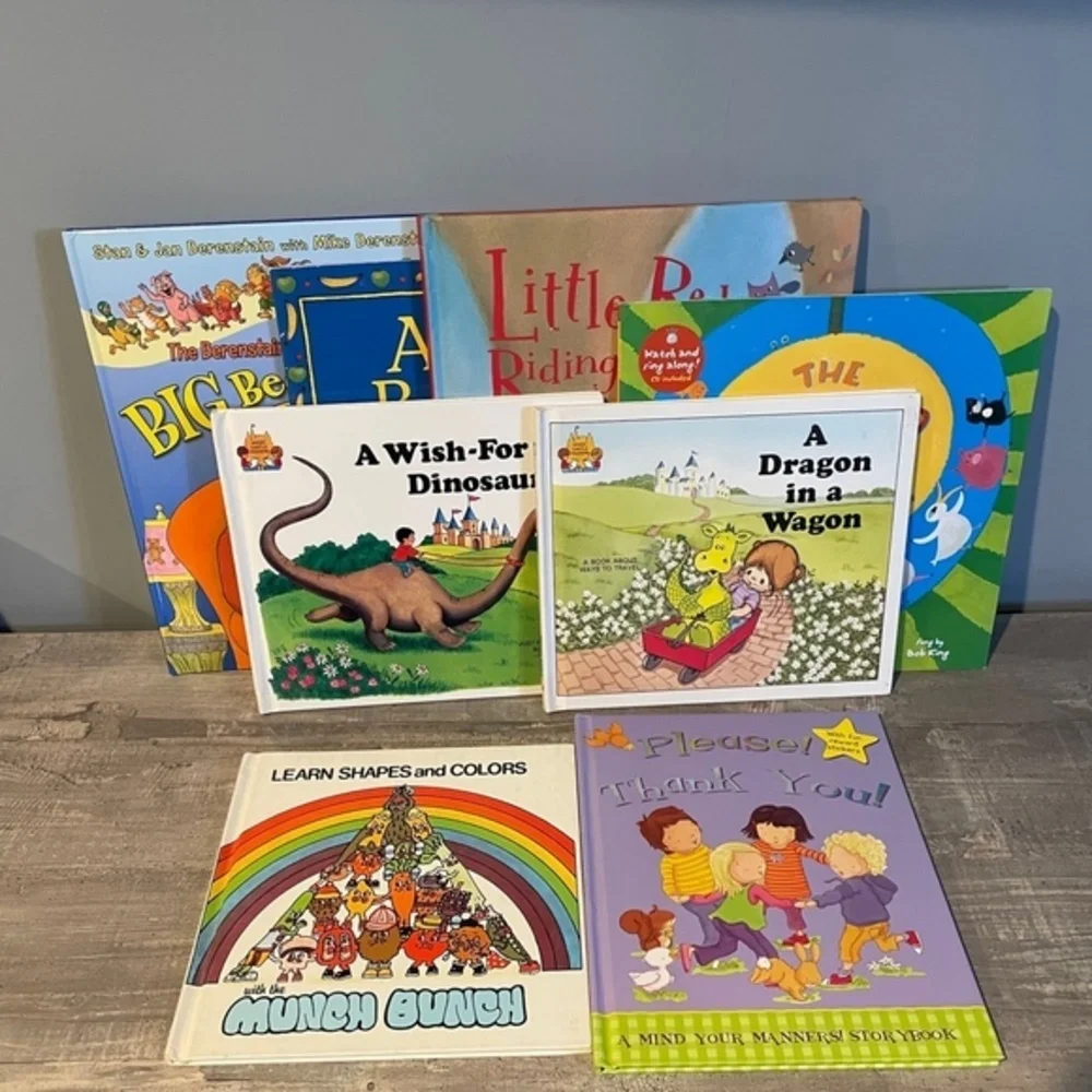 Children’s Book Bundle Toddler Preschool Kindergarten Manners Learning Singing